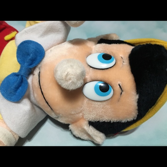 WALT DISNEY VTG 80’s PINOCCHIO PLUSH TOY 14” - Picture 8 of 16